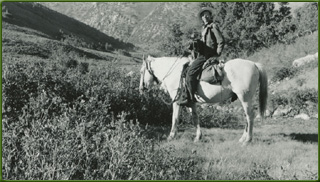 Agnes Train on horseback