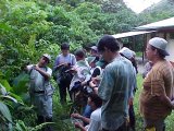 Collecting botanical specimens in Peru