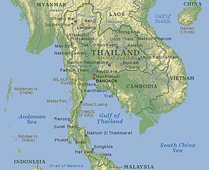 Map of Thailand