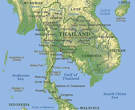 Map of Thailand