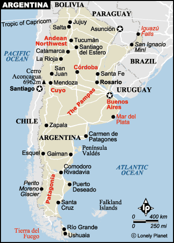 Map of Argentina