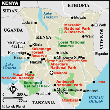 Map of Kenya