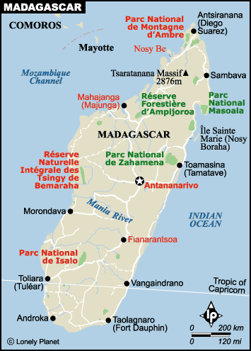 Map of Madagascar