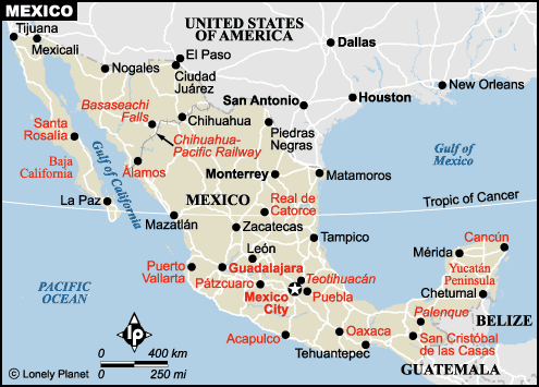 Map of Mexico