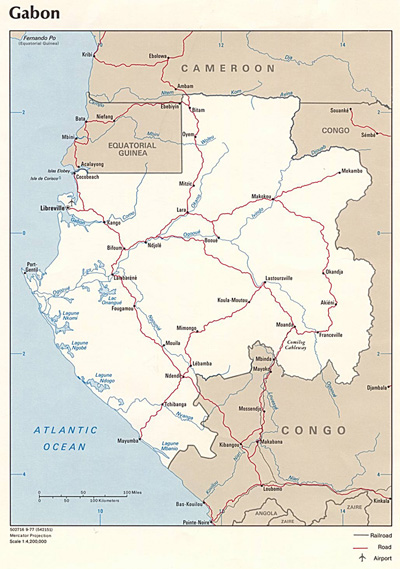 Gabon map