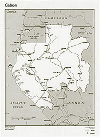 Gabon map