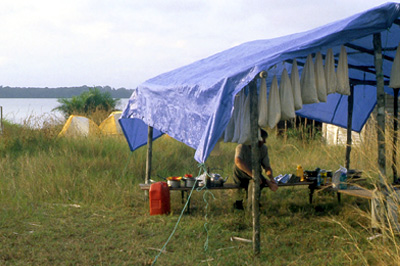Kwassa base camp