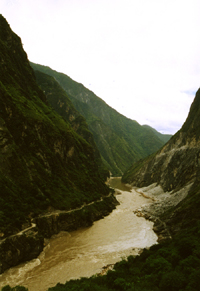 Jinsha Jiang in the Tiger Leap Gorge