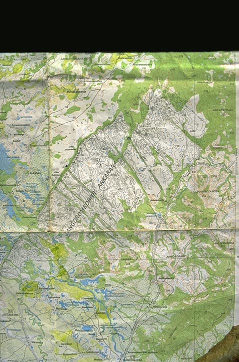 Ankarana topographic map