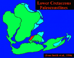 Gondwanaland Separation map