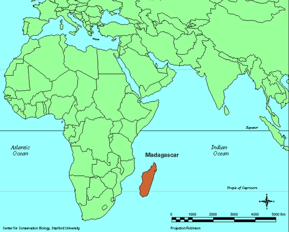 Africa/Madagascar locator map