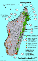 Madagascar locations map